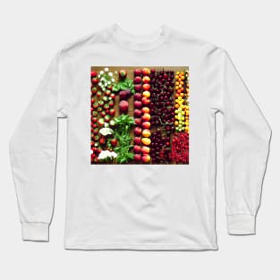 The size chart fruits Long Sleeve T-Shirt